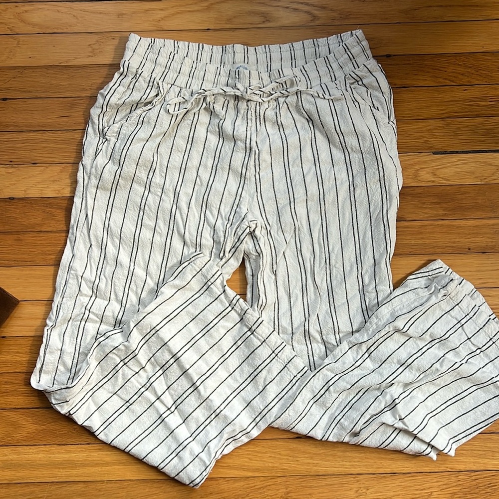 Linen blend pants